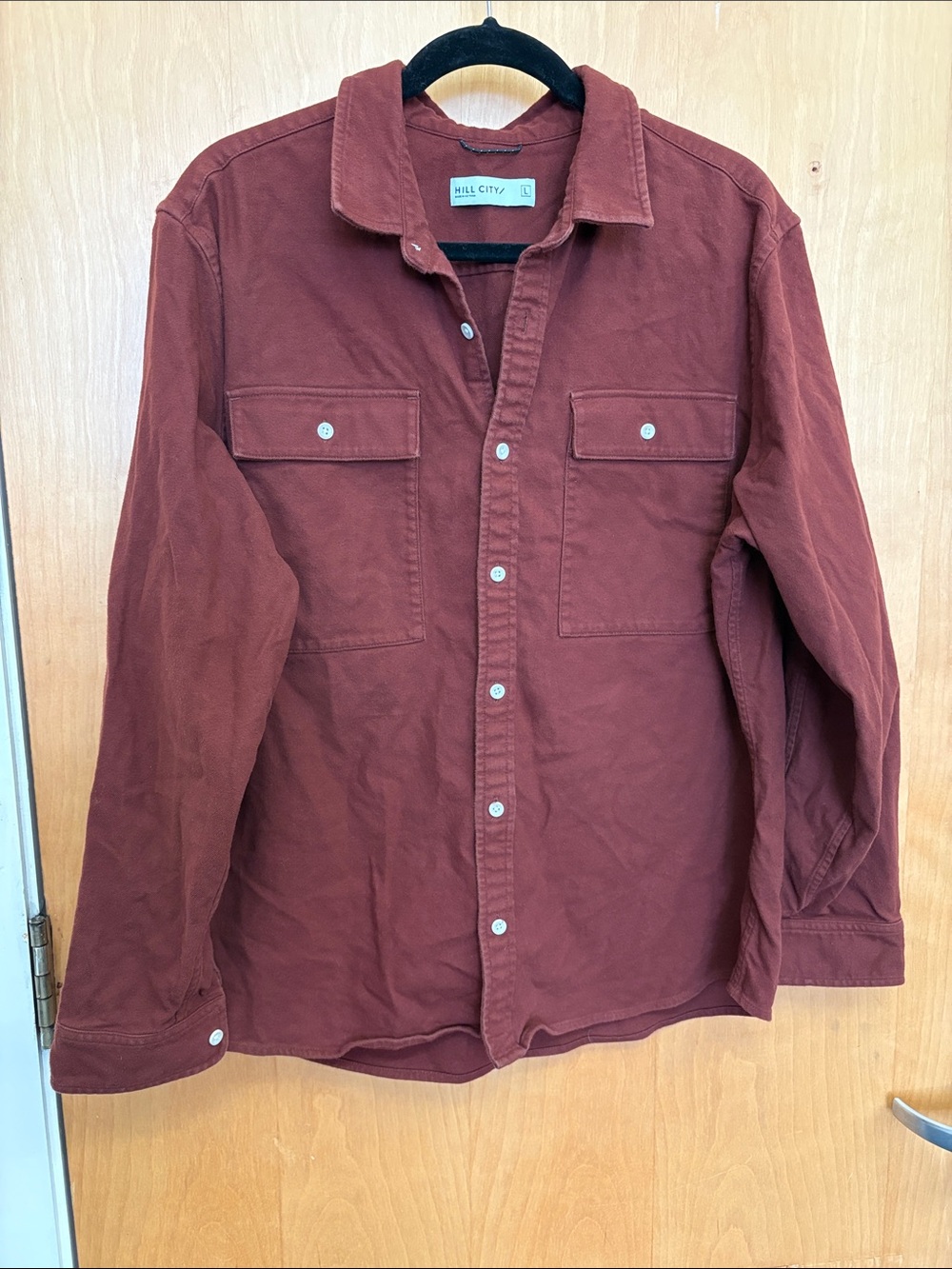 Hill City Men's Rust Button-Up Shirt